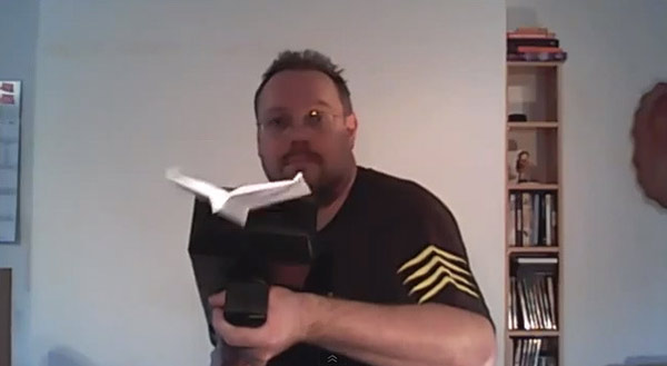 Invention of the Day: 3D-Printed Machine Gun That Folds and Shoots Paper Airplanes