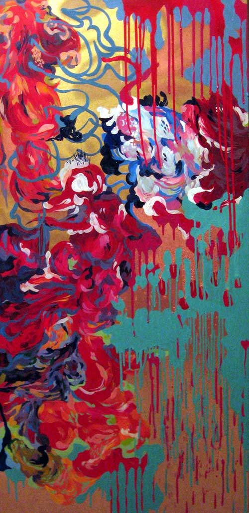 stephanie toppin painting drip abstract