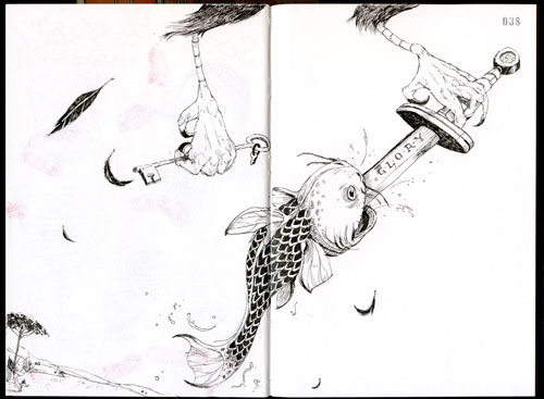 john hendrix illustration illustrator sketch book drawing