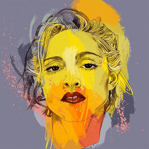 matthew hollings illustration illustrator kurt cobain portrait thom yorke