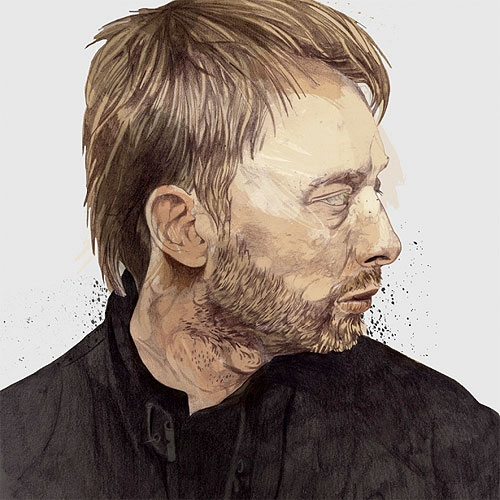 matthew hollings illustration illustrator kurt cobain portrait thom yorke