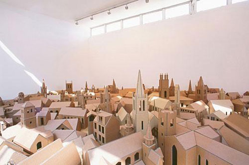 nathan coley artist installation churches miniature model