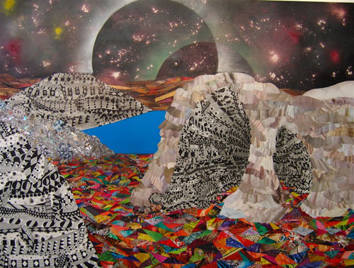 hilary pecis collage illustration illustrator