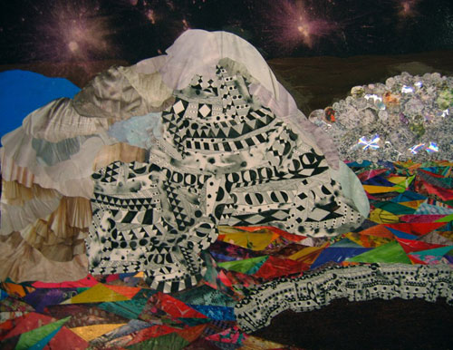 hilary pecis collage illustration illustrator