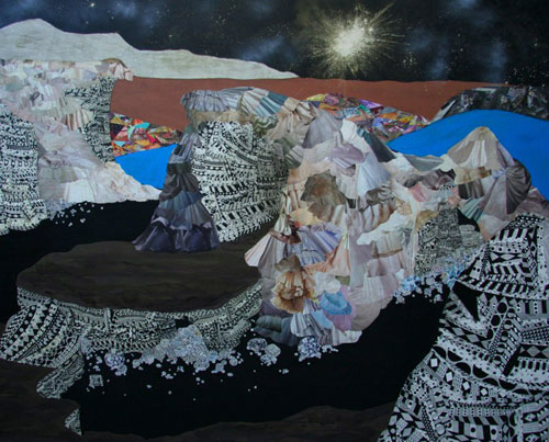 hilary pecis collage illustration illustrator