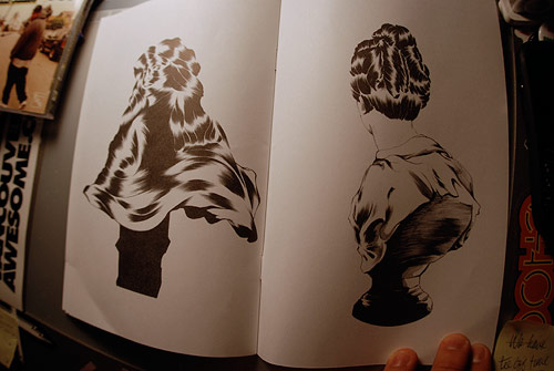 shawn kuruneru drawing artist montreal ink ballpoint zine