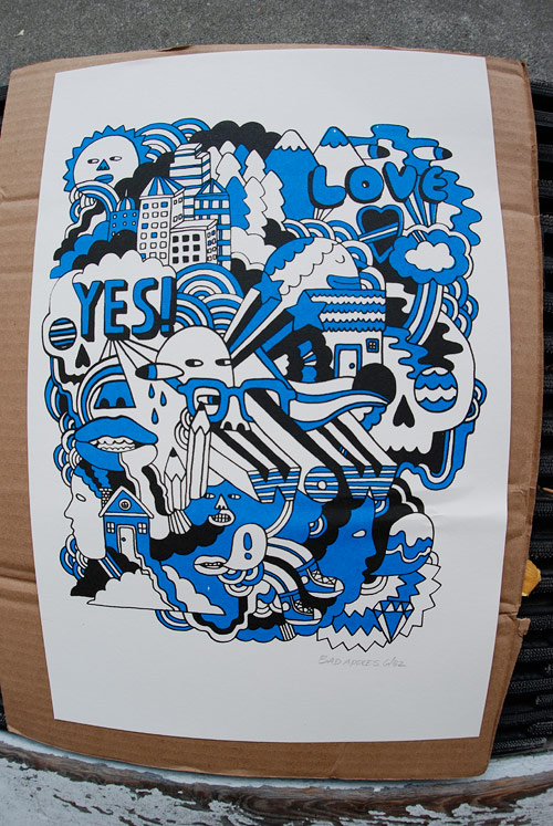 andy j miller illustrator illustration screen print company bad apples