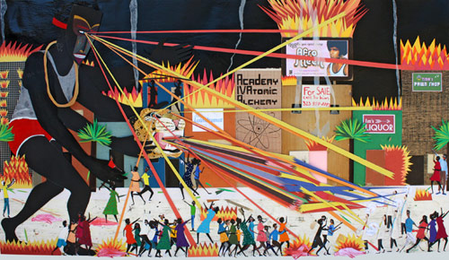 devin troy strother artist painting painter cut paper