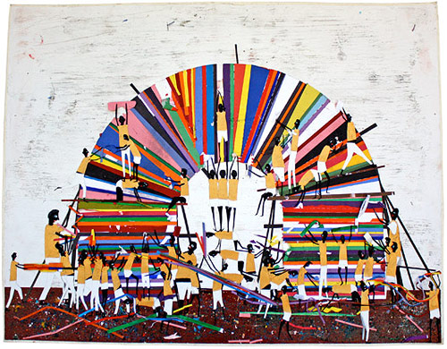 devin troy strother artist painting painter cut paper