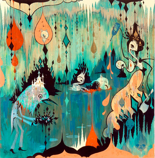 camille rose garcia four artist painting los angeles