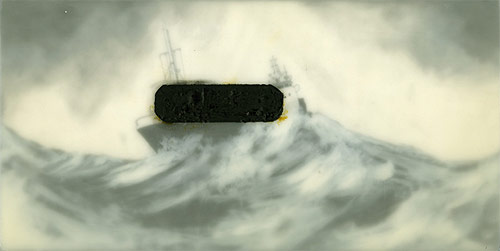 kenichi hoshine graphite acrylic wax print