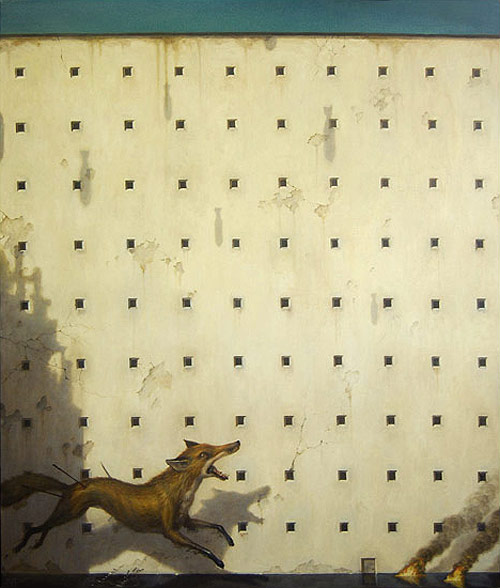 artist painter painting wall fox martin wittfooth