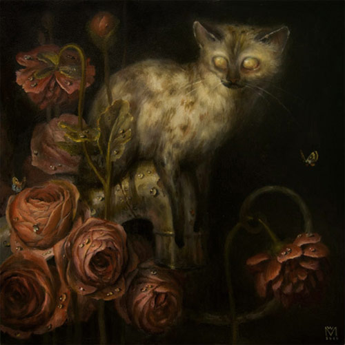 artist painter painting flowers martin wittfooth