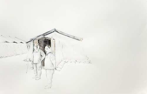 amy ross artist painter painting steven zevitas brother wolf soldier  gallery