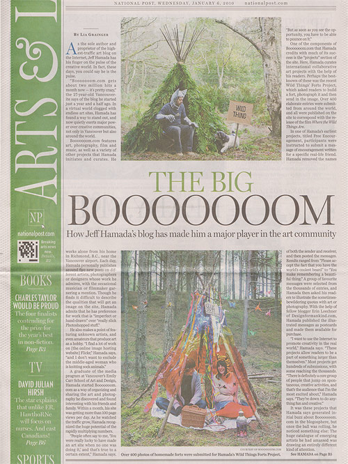 national post arts life article booooooom jeff hamada