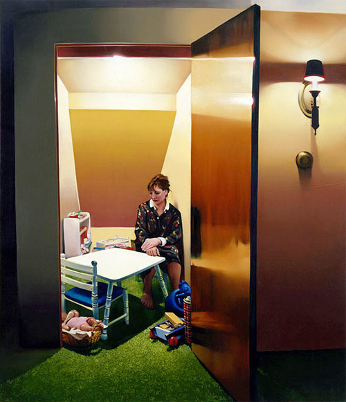 rebecca campbell inside room with toys artist painter painting