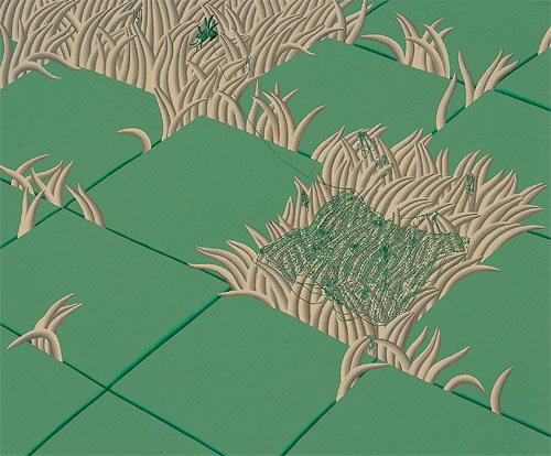 song myung-jin tiles straw painter painting