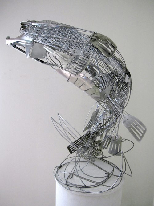 Reclaimed object sculptures by Sayaka Kajita Ganz