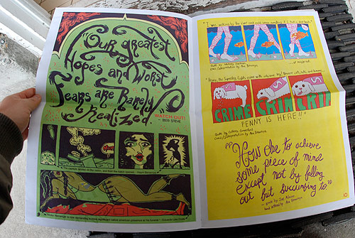 Egg On Bread newspaper by Ana Benaroya and Ahu Sulker