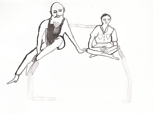 Illustrator Pia Bramley drawing illustration