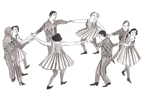 Illustrator Pia Bramley drawing illustration