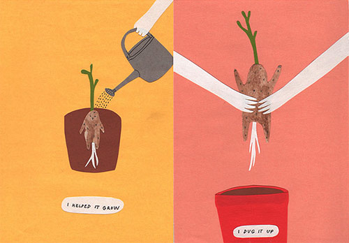 illustrator illustration kaye blegvad drawings potato baby