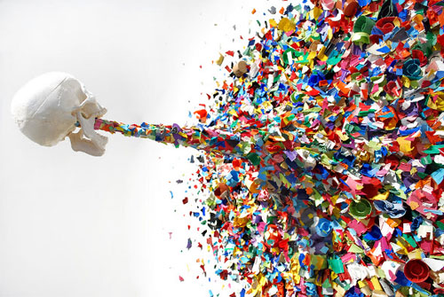 Confetti Death by street artist Typoe