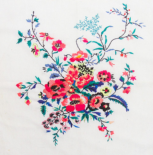 embroidery works by artist Jazmin Berakha