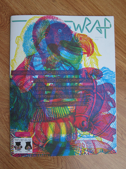 Wrap paper magazine illustration publication