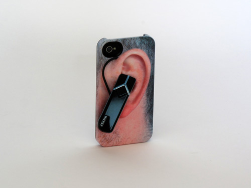 Bluetooth headset cellphone case by artist Nick DeMarco