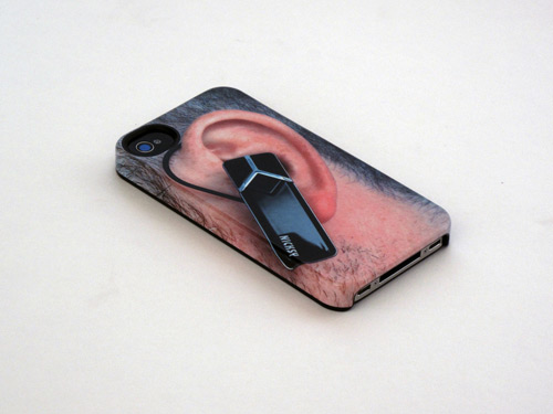 Bluetooth headset cellphone case by artist Nick DeMarco