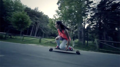 Longboard Girls Crew Carving The Mountains by Juan Rayos