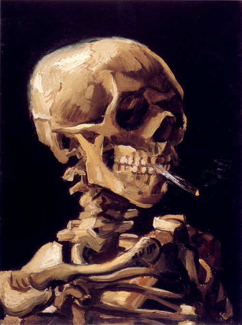 skull cigarette