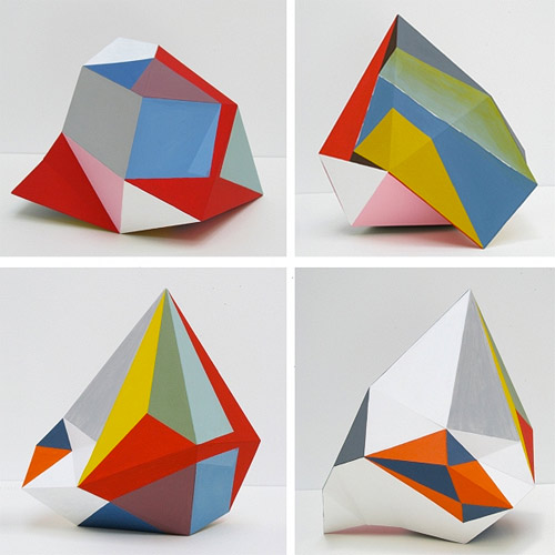 Paper sculptures by artist Lisa Hamilton