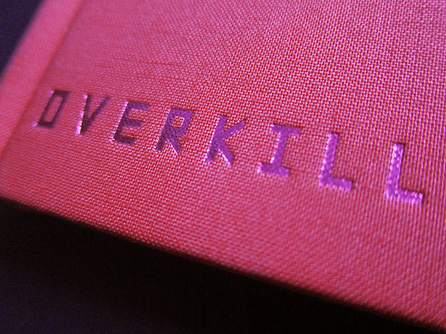 Illustrator Tomer Hanuka Overkill monogram book 