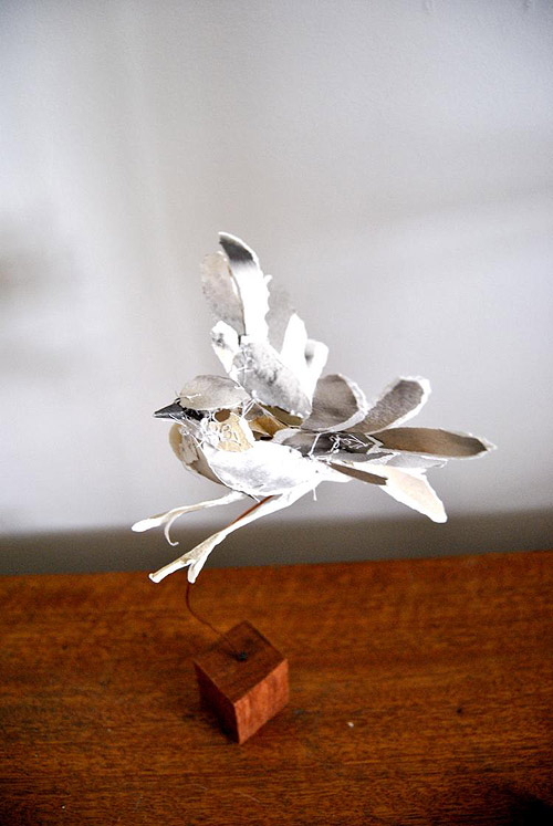 Paper sculptures by artist Anna-Wili Highfield