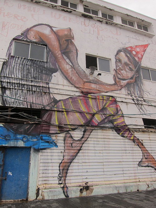Herakut Israel street painting mural