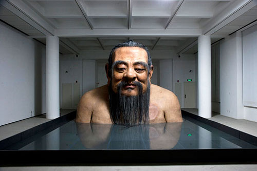 Sculptures by artist Zhang Huan