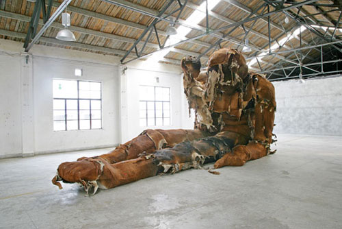 Sculptures by artist Zhang Huan