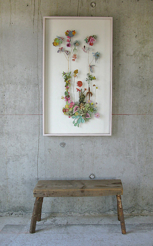 Flower Constructions by artist Anne Ten Donkelaar