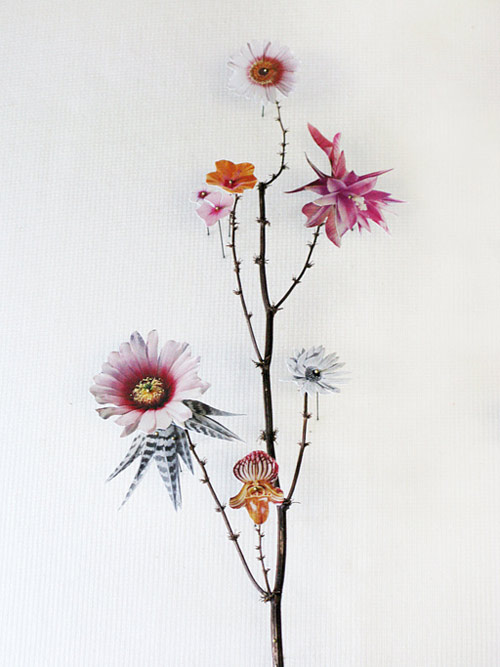 Flower Constructions by artist Anne Ten Donkelaar