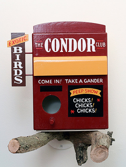 Birdhouses by artist Jeff Canham