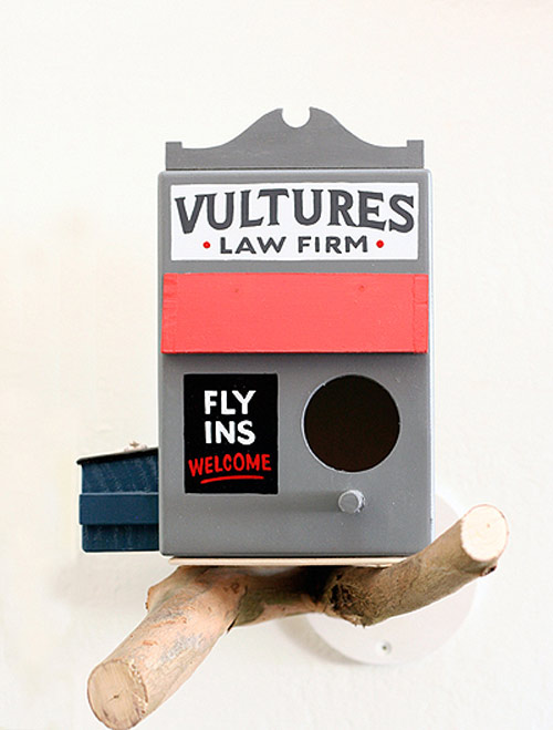 Birdhouses by artist Jeff Canham