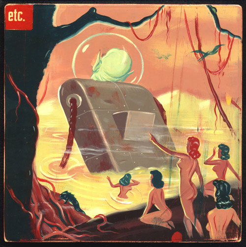 Artist illustrator Ryan Heshka