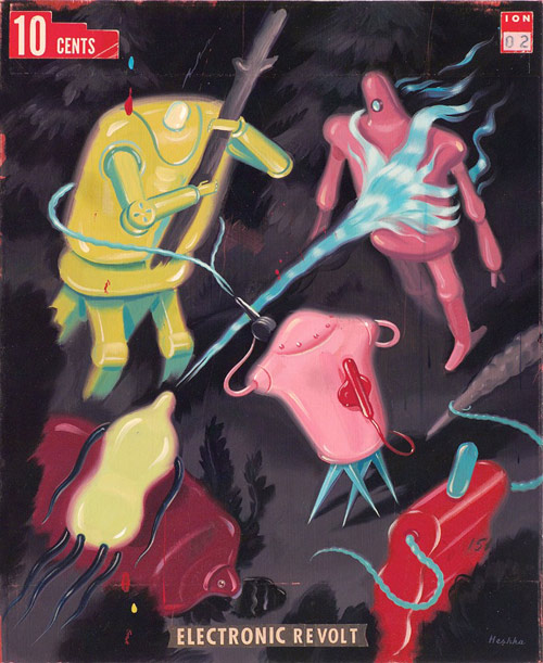 Artist illustrator Ryan Heshka