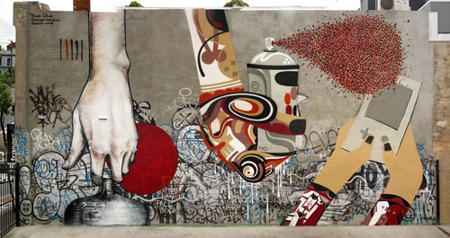 RekaOne TwoOne Ghostpatrol Idle Hands Mural