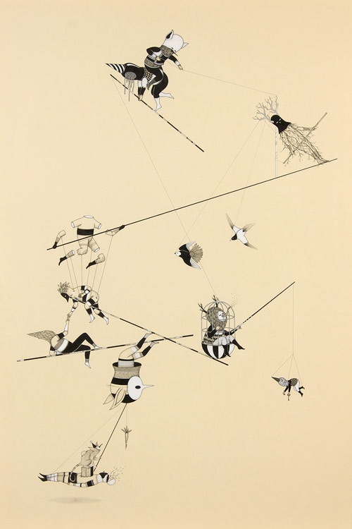 Artist Jerome Meynen drawings