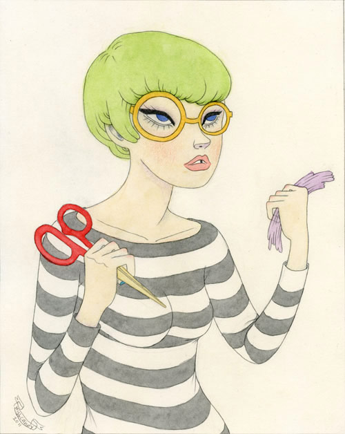 Drawings by artist Sashiko Yuen