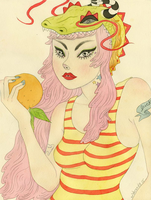 Drawings by artist Sashiko Yuen