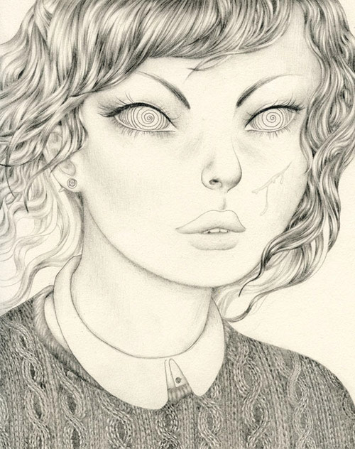 Drawings by artist Sashiko Yuen